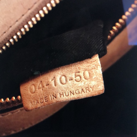 #0160 Chloe’ Mini Ethel Satchel in Tan Textured Leather and Attachable Strap - Picture 15 of 16